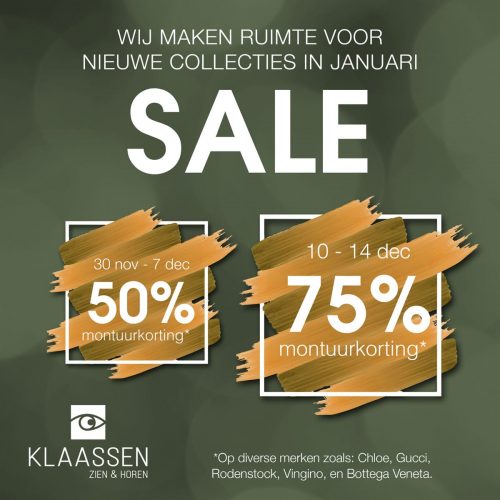 SALE bij Klaassen Zien & Horen